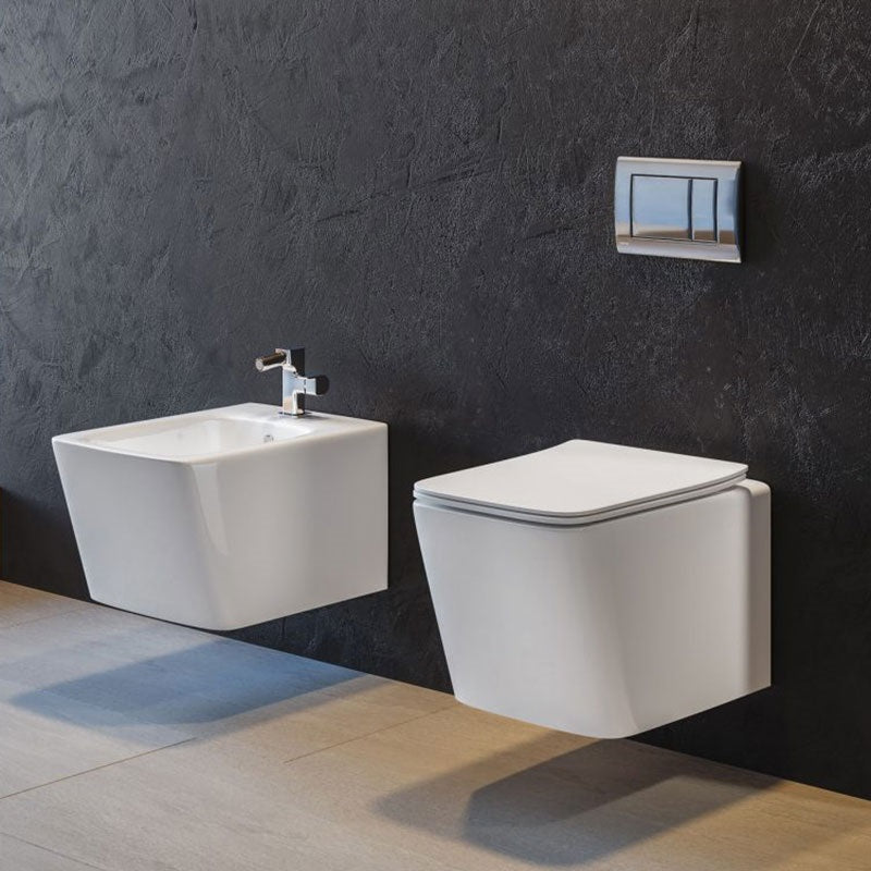 Strohm Teka Formentera wc fali rimless szögletes ülőkével