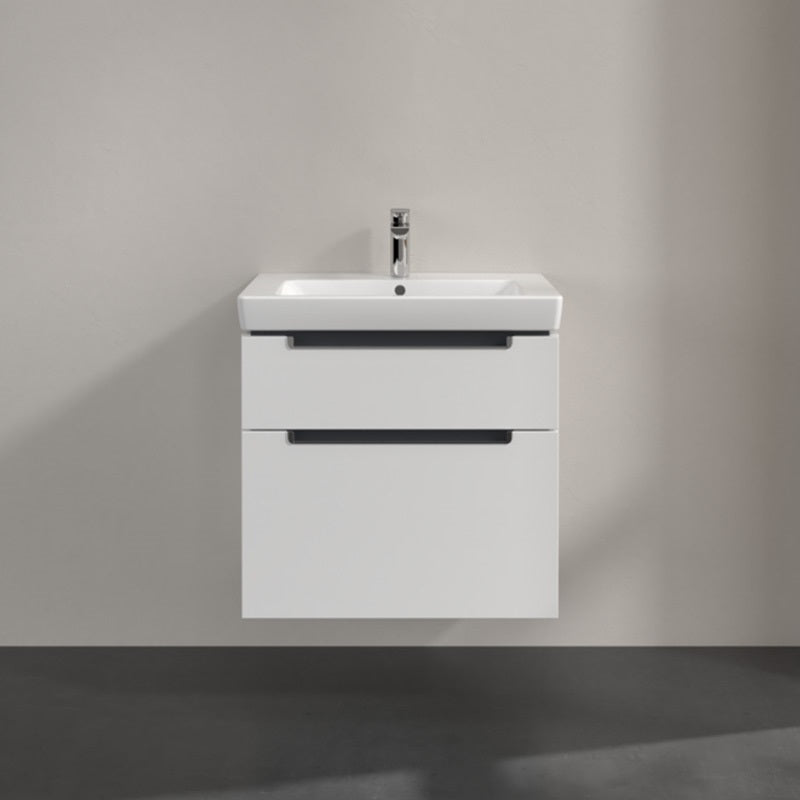 Villeroy&Boch Subway 2.0 alsószekrény, 2 kihúzható fiók, 637x454x590 mm, fényes fehér
