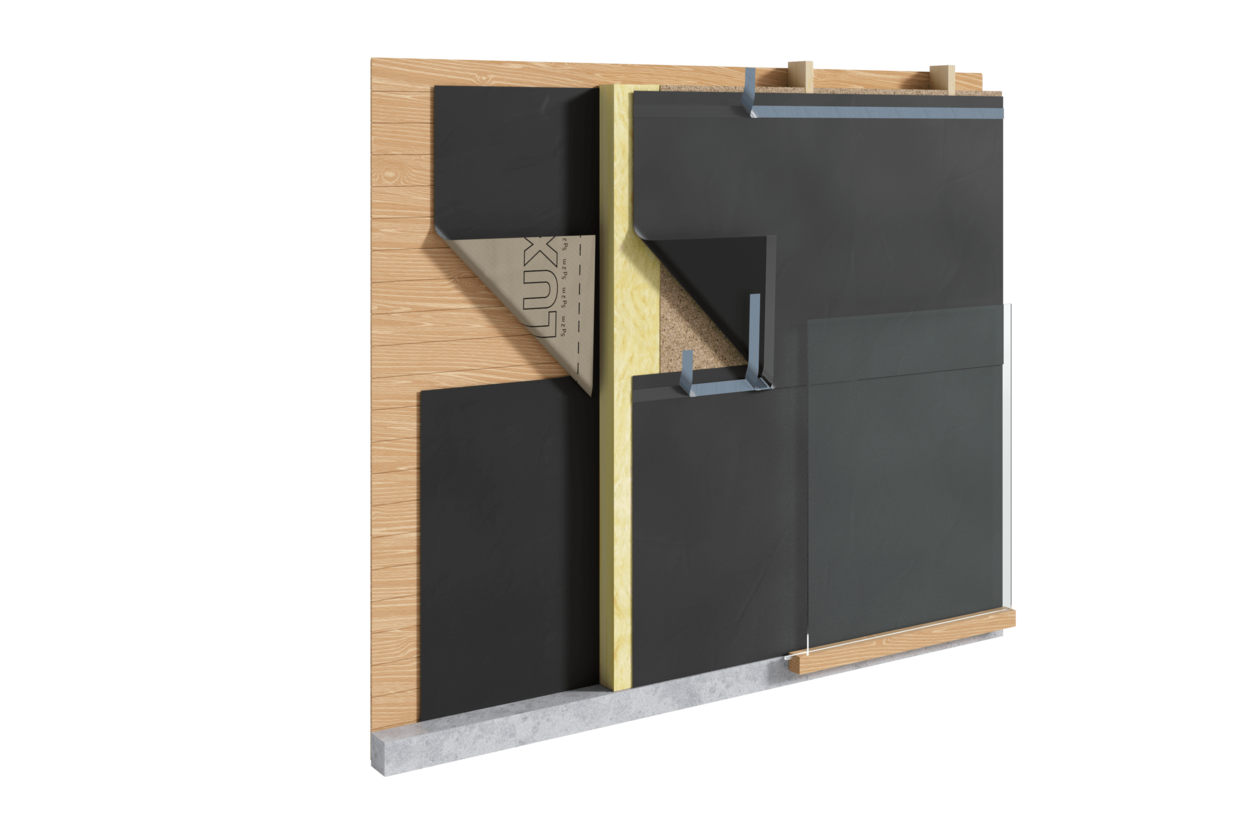 Dörken DELTA®-FASSADE 50 (PLUS) Homlokzati fóliák nyitott fugás homlokzatburkolatokhoz