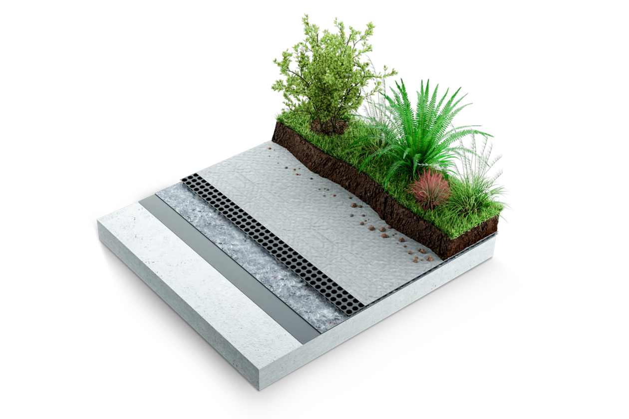 Dörken DELTA®-FLORAXX Vízmegtartó drénlemezek