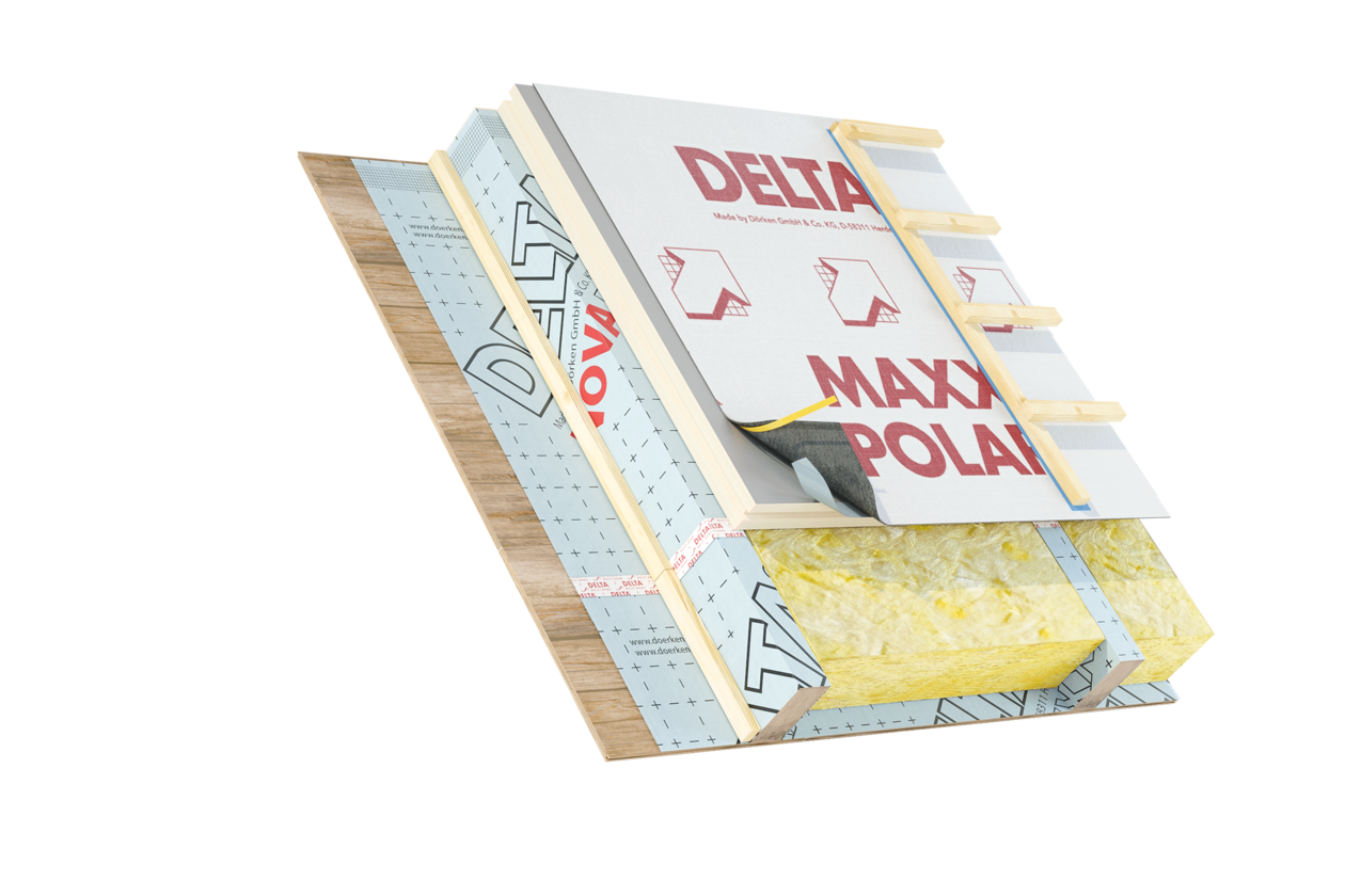 Dörken DELTA®-MAXX POLAR Szarufa fölötti hőszigetelések