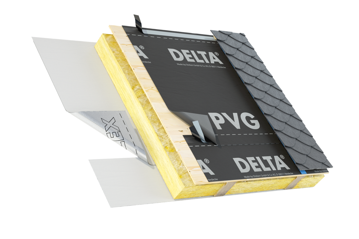 Dörken DELTA®-PVG (PLUS) Alátétfedés, deszkázatra fektethető alátétfedés