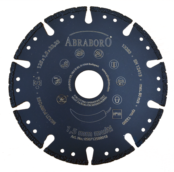 ABRABORO® MULTI gyémántszemcsés vágókorong No.18