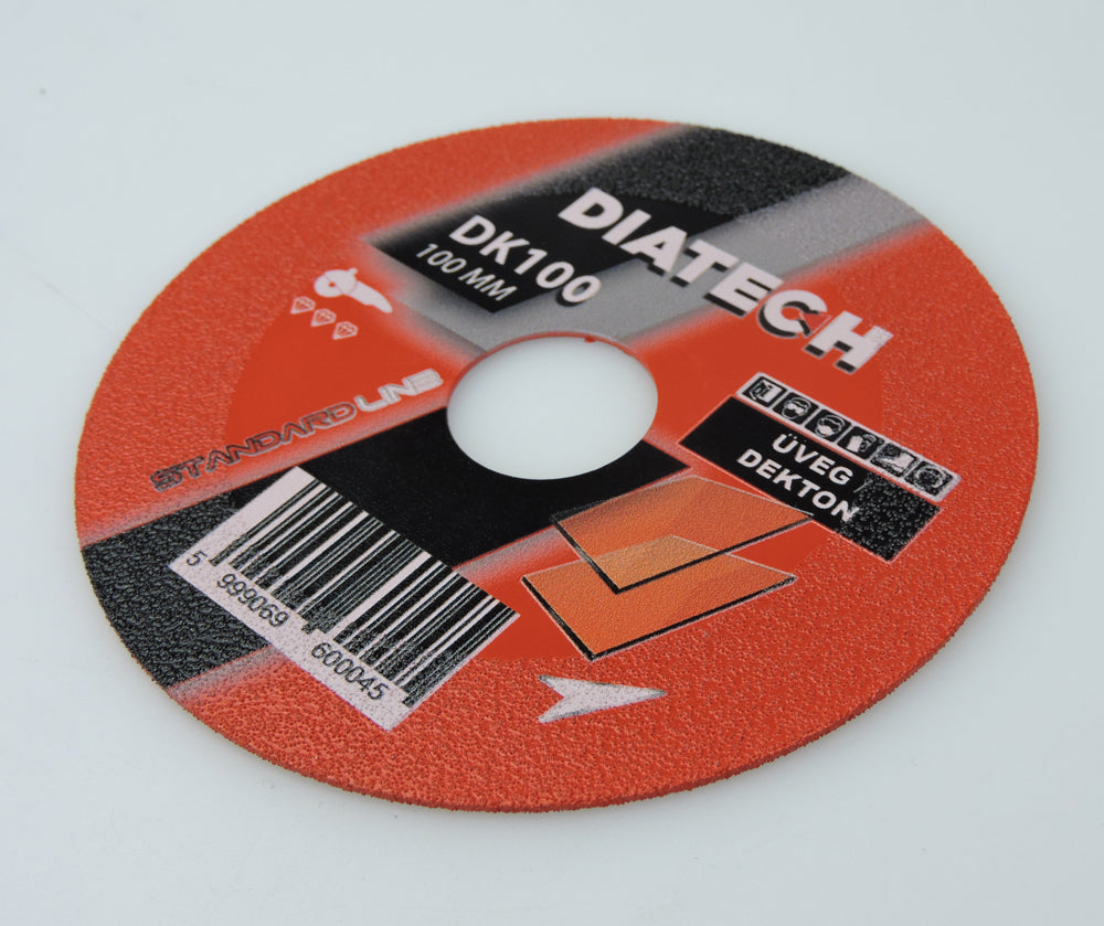 Diatech üvegvágó- és csiszolótárcsa 100x15x22,2 mm