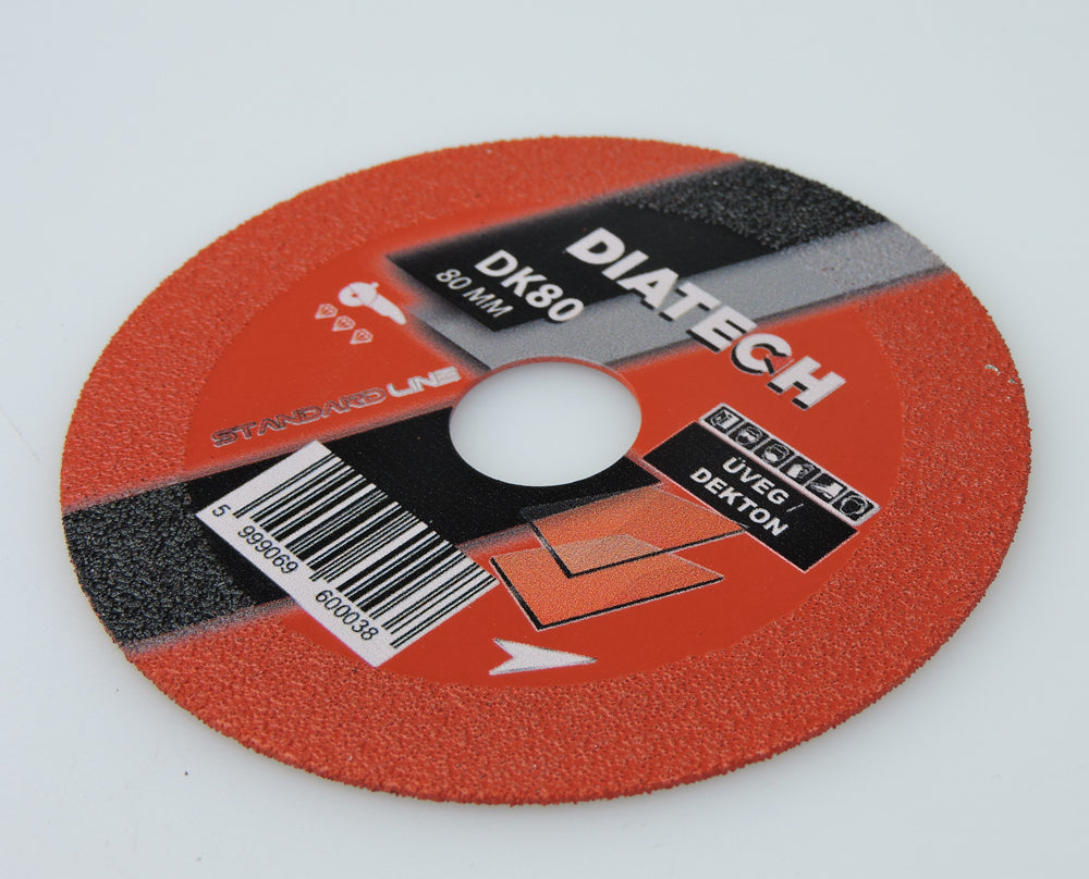 Diatech üvegvágó- és csiszolótárcsa 80x10x16 mm