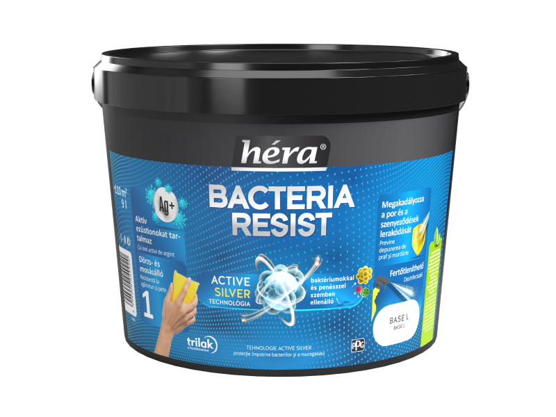 Héra Bacteria Resist baktériumokkal és penésszel szemben ellenálló beltéri falfesték