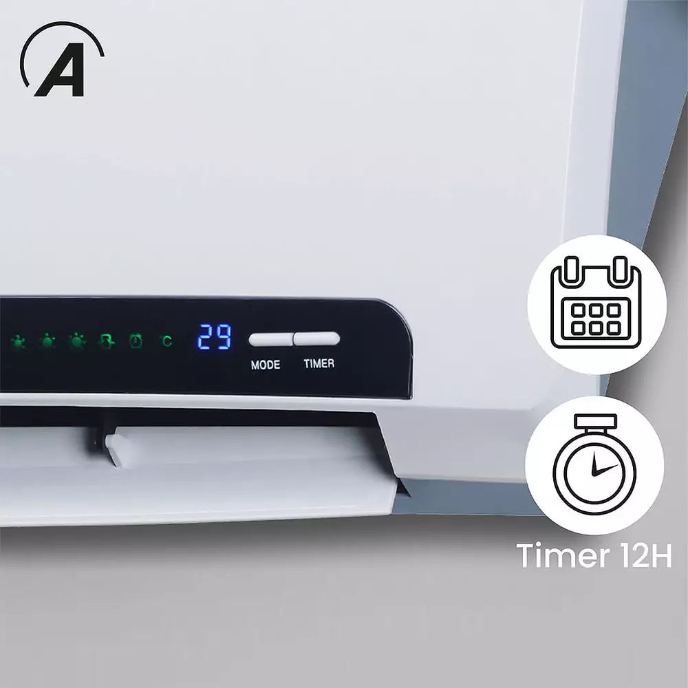 ARDES 4W08P PTC kerámiabetétes fali hősugárzó távvezérlővel, IP22 védelem