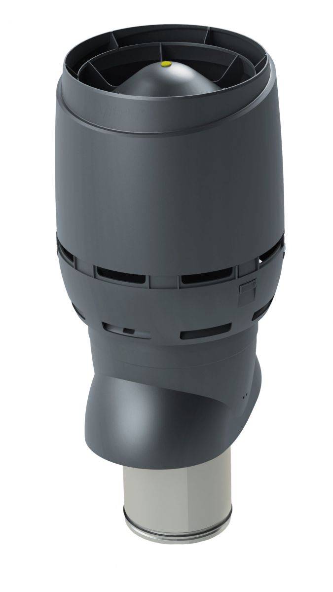 VILPE 250P/IS/500 FLOW XL tetőszellőző, szürke