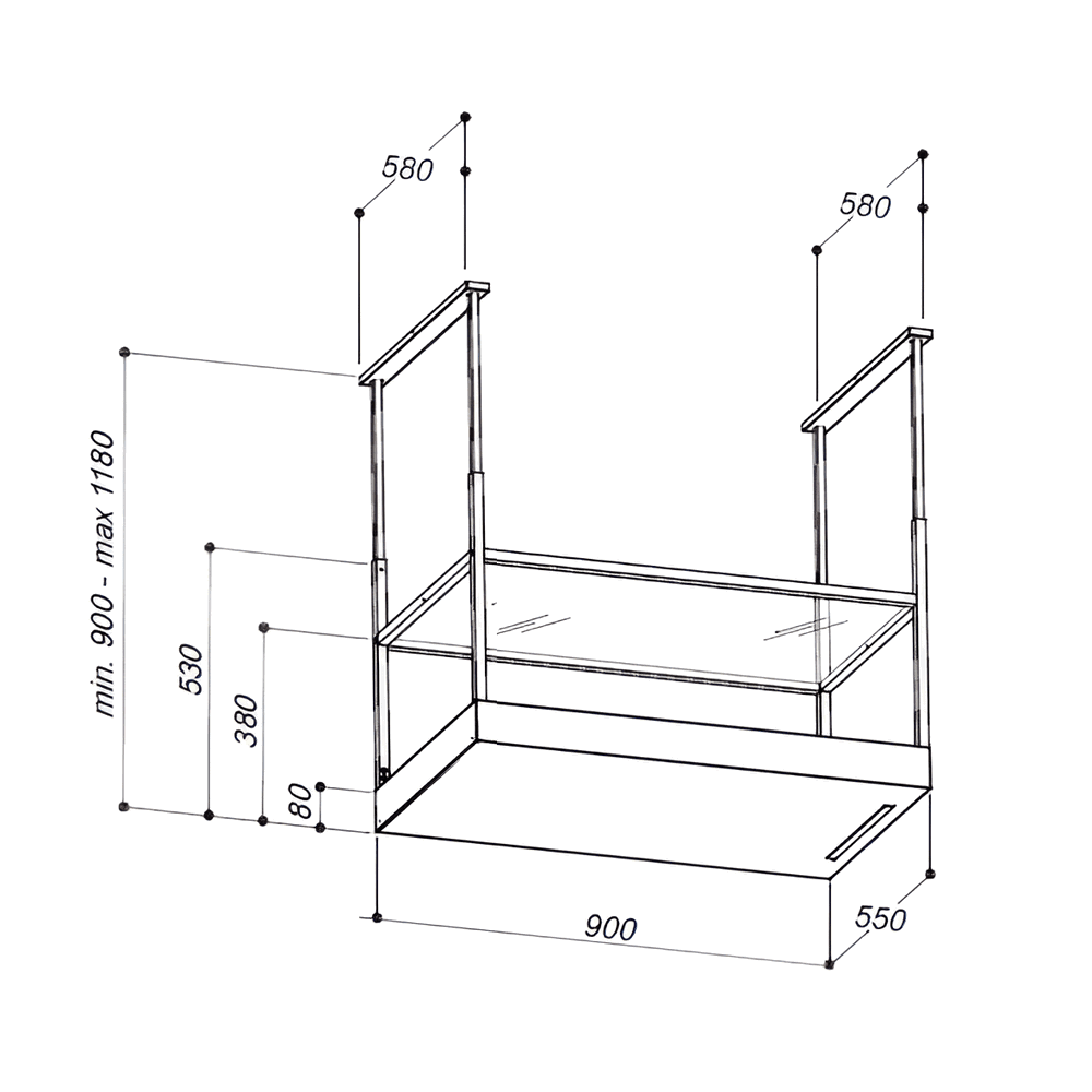 SIRIUS - Páraelszívó kiegészítő modul MO-409 W MELODY elszívóhoz