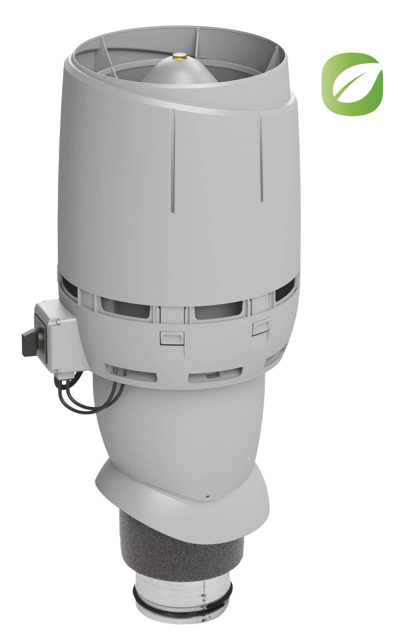 VILPE - Tetőventilátor FLOW ECo125P/500 világosszürke