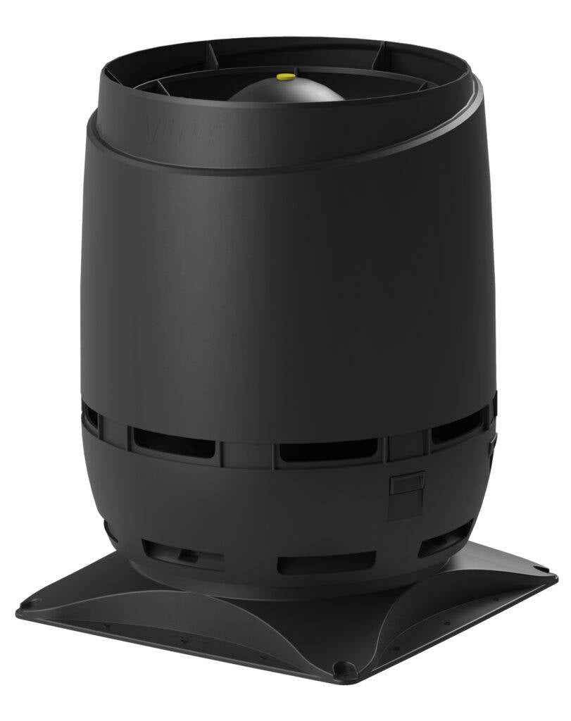 VILPE 200S 400x400-as tetőszellőző FLOW, fekete