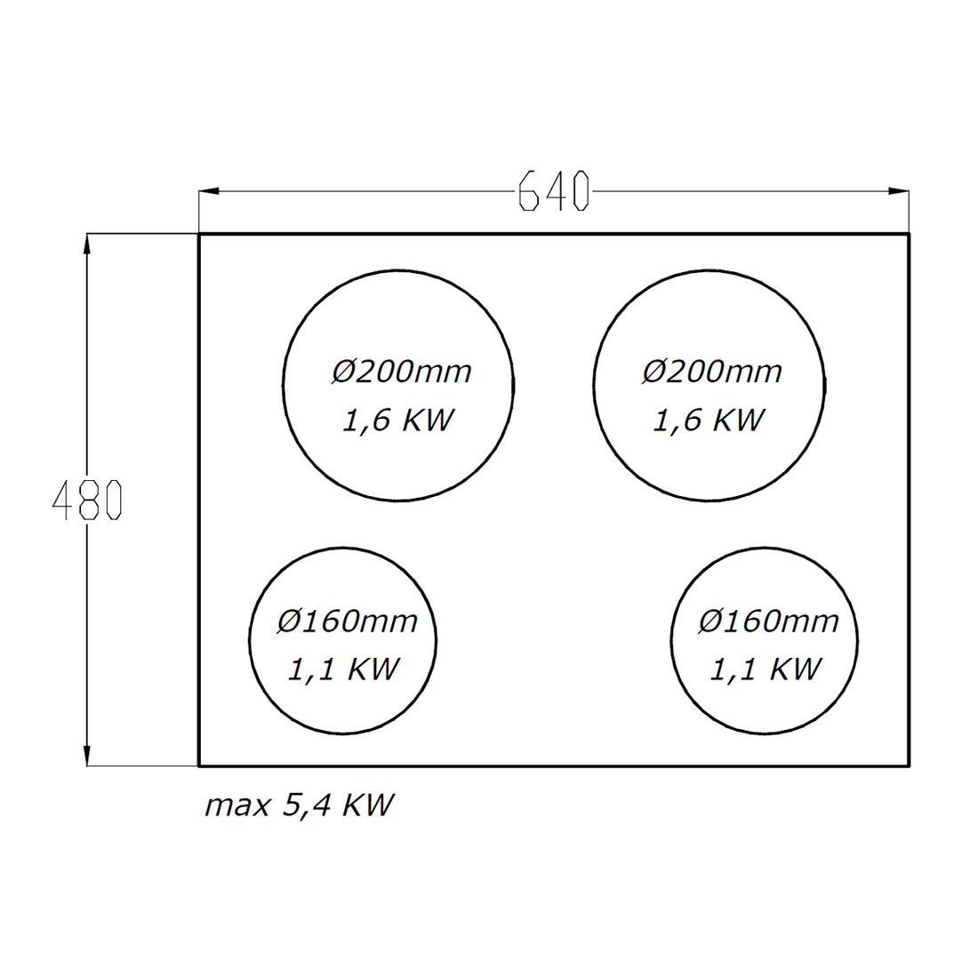 SIRIUS - Beépíthető indukciós főzőzóna S-H7 4