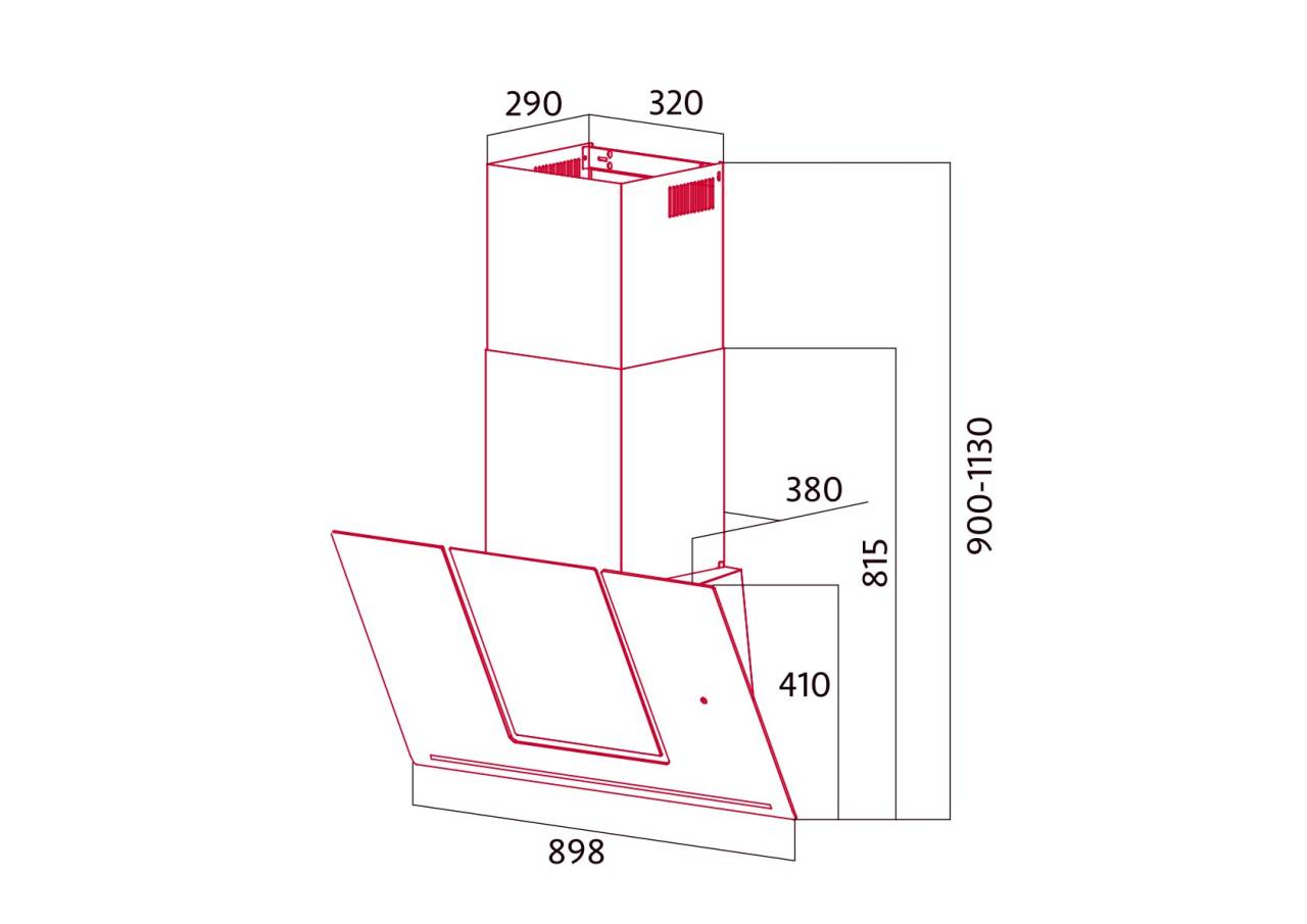 Nodor - Páraelszívó NorBreeze UNUM 90 DB NMOTION Hob to Hood - A készlet erejéig rendelhető!