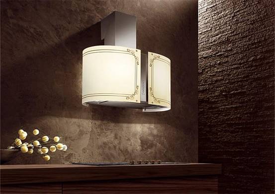 FALMEC OUTLET - Páraelszívó MIRABILIA Round 67 inox T80 LED + MIRABILIA üveg LIBERTY 67 - Kiállított bemutató termék!