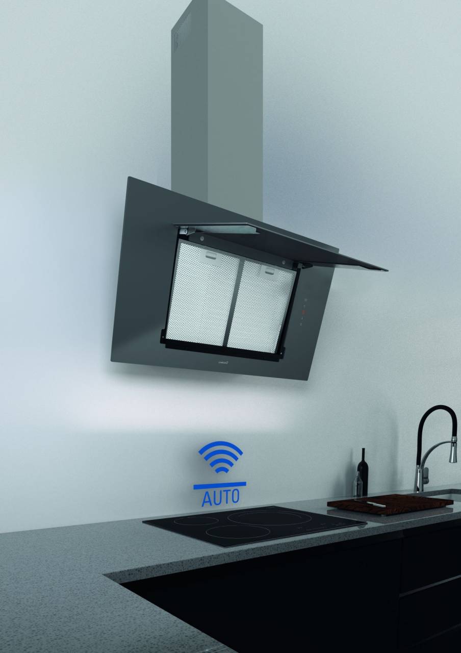 CATA OUTLET - Páraelszívó THALASSA 900 XGBK/F fekete Hob to Hood - Kiállított bemutató termék!