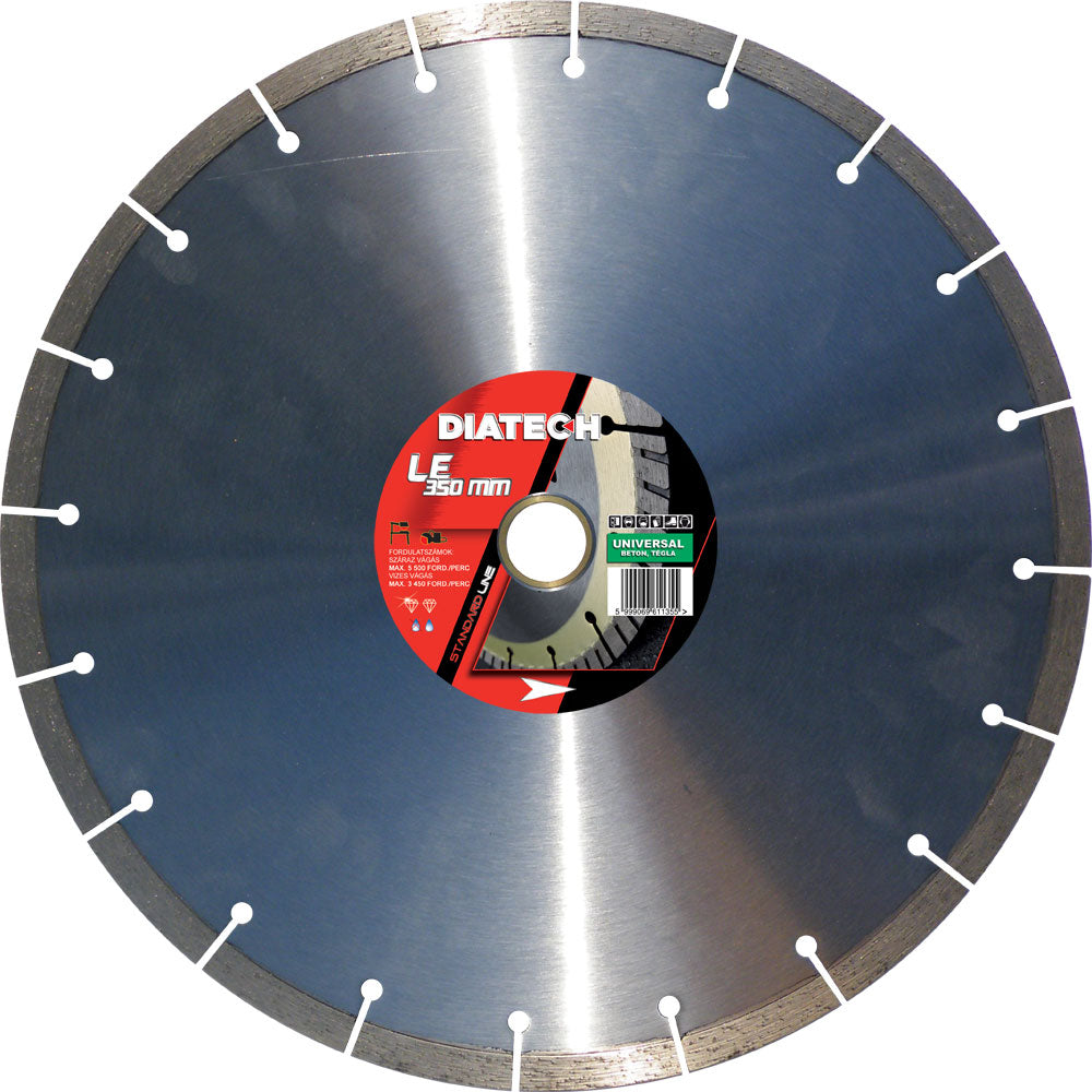 LE 350x25,4x10 mm standard gyémánt vágótárcsa, beton / univerzális