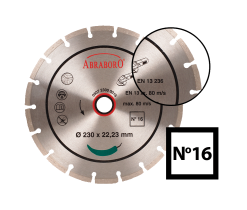 ABRABORO® Univerzális gyémánttárcsa No.16