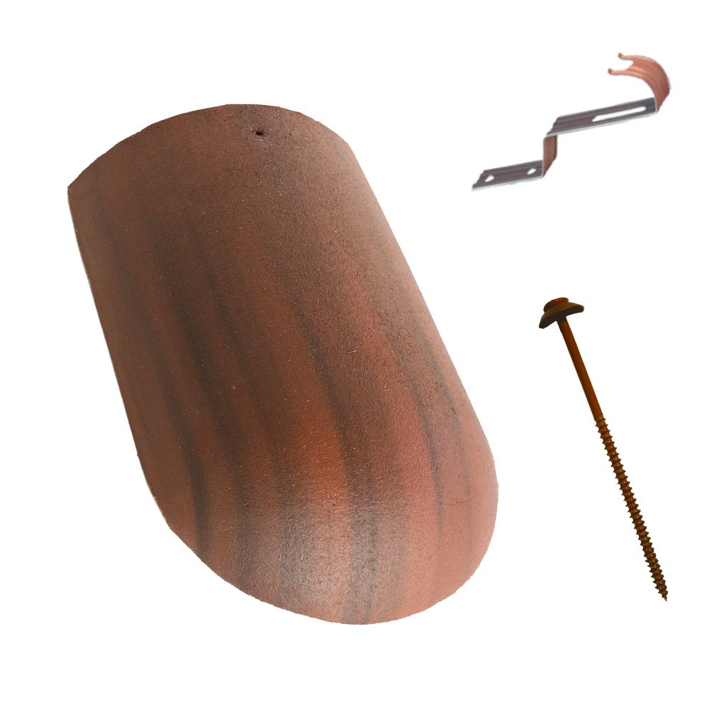 Terranteto Coppo Kezdő élgerinccserép kúpcseréprögzítővel és rögzítőcsavarral Ferrara