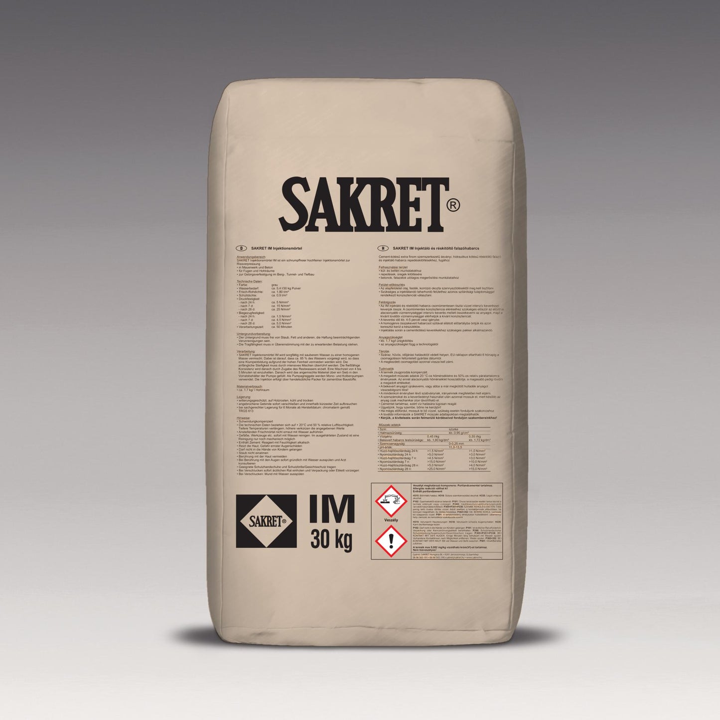 SAKRET IM Injektáló és réskitöltő habarcs