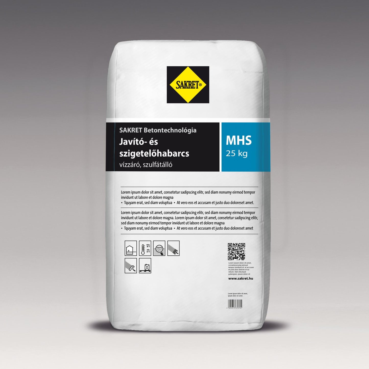 SAKRET MHS Javító és szigetelőhabarcs szulfátálló