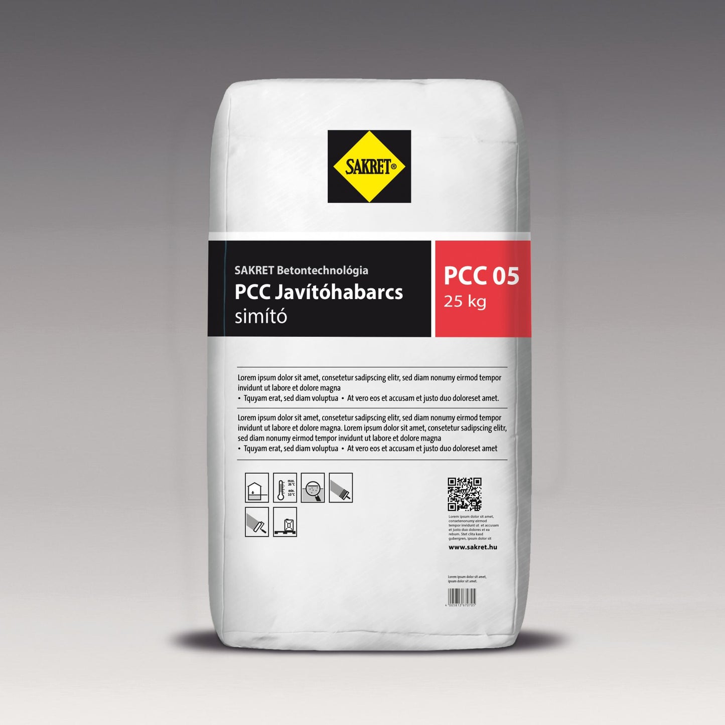 SAKRET PCC 05 Simítóhabarcs