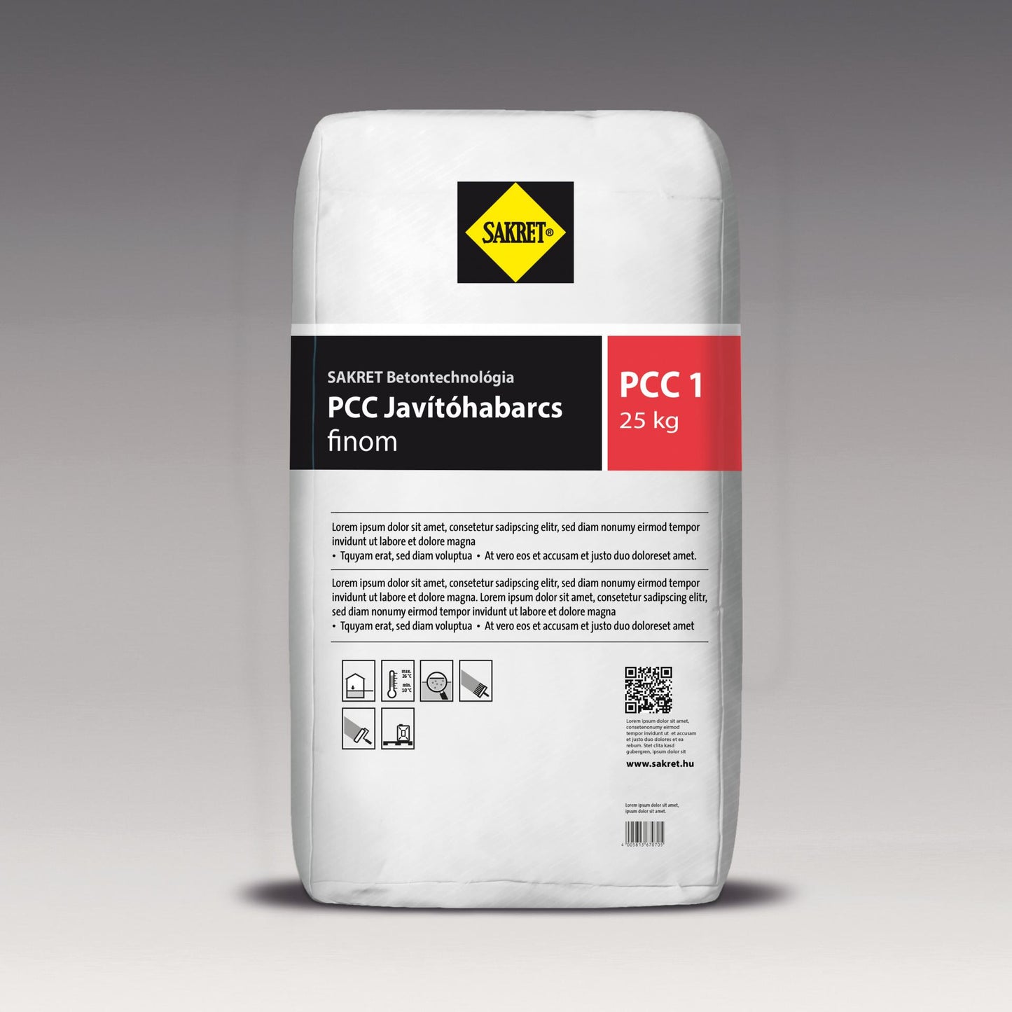 SAKRET PCC 1 Javítóhabarcs