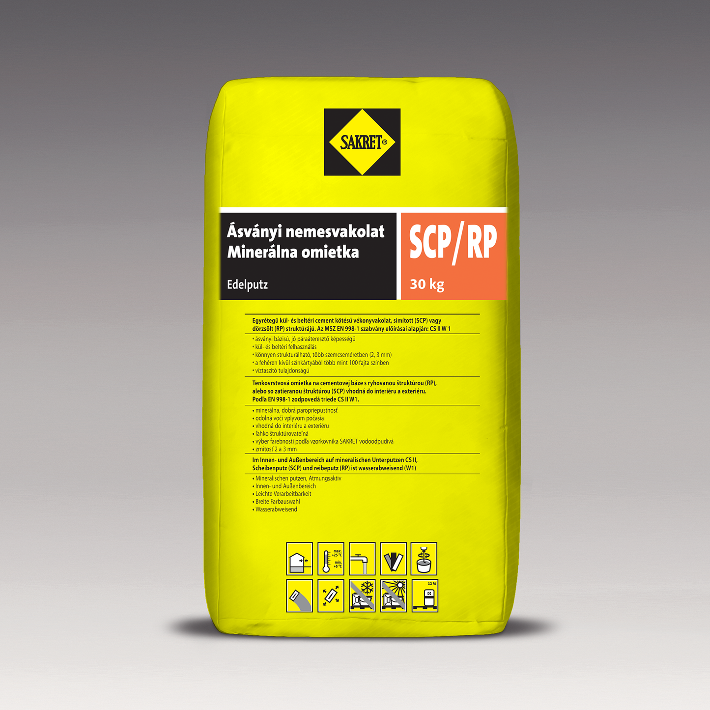 SAKRET SCP/RP Kapart ásványi nemesvakolat