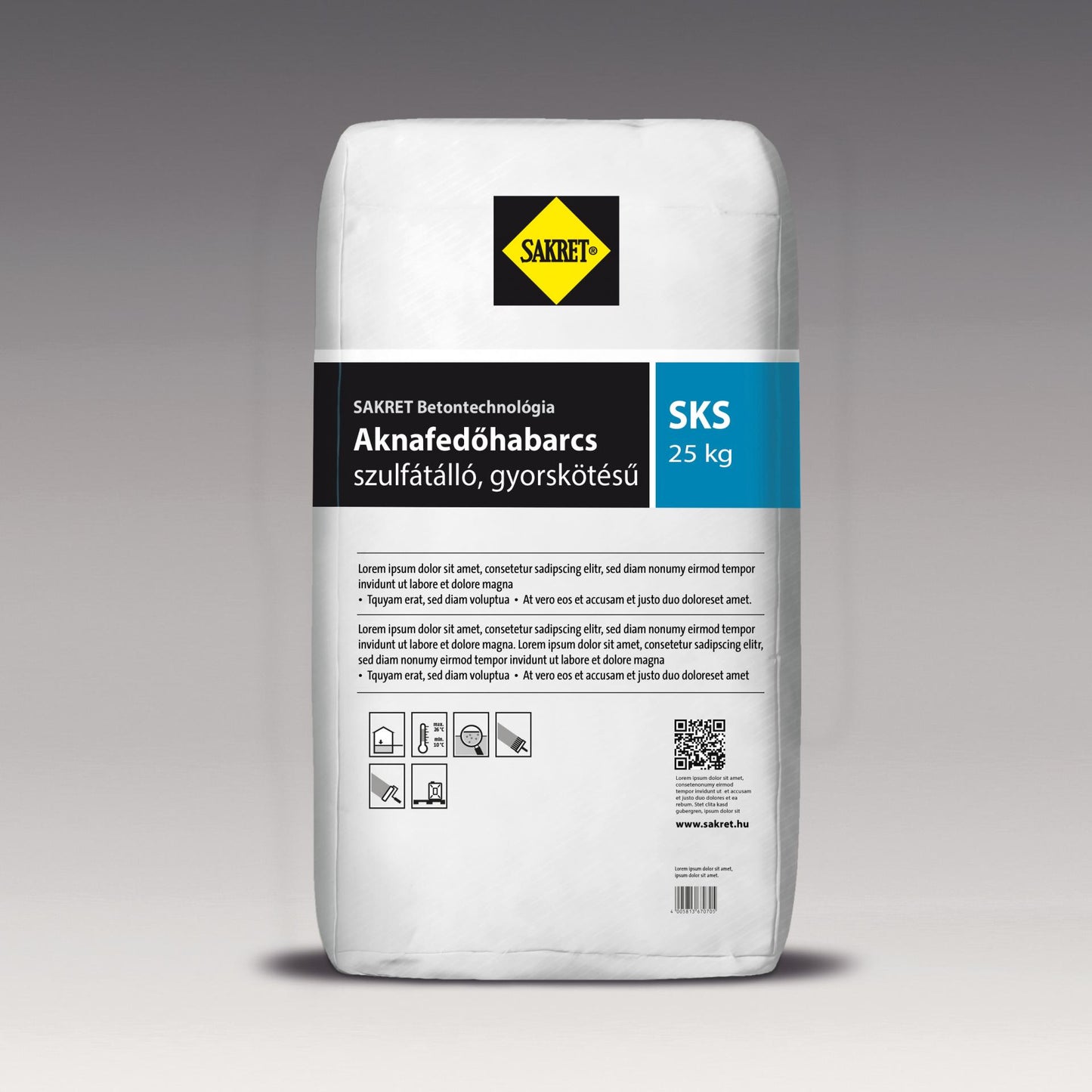 SAKRET SKS Gyorskötésű aknafedő habarcs