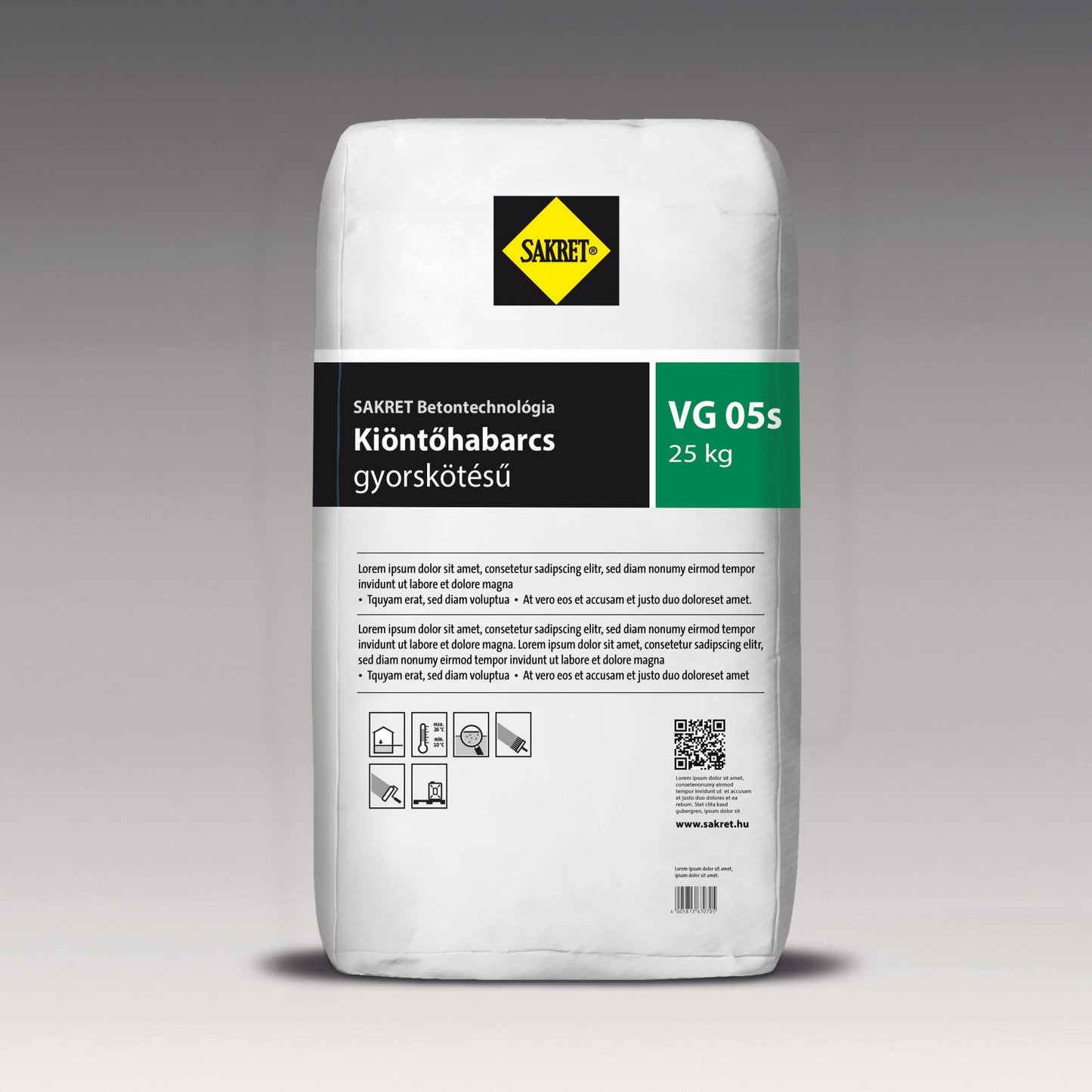 SAKRET VG 0,5 Kiöntőhabarcs