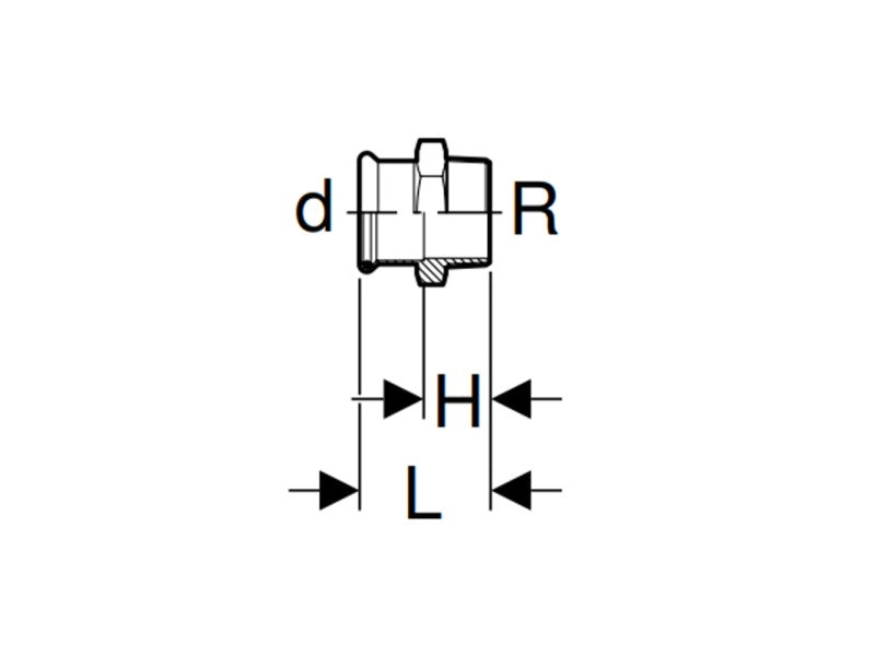 GEBERIT MAPRESS 18X1/2" KM ÁTMENETI IDOM