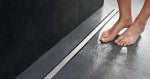 GEBERIT CLEANLINE60 ZUHANYFOLYÓKA FEKETE/ROZSDAMENTES 30-130CM !!
