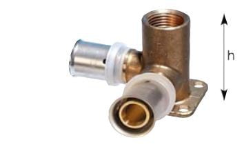 COMISA PRESS 16X1/2"X16 ÁTMENŐ FALIKORONG, 90°, H:52MM DUPLA