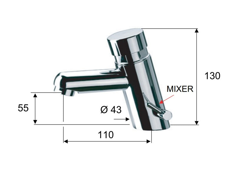 TEMPOR MINIMAL MOSDÓ CSAPTELEP - NYOMÓGOMBOS TE18M REMER