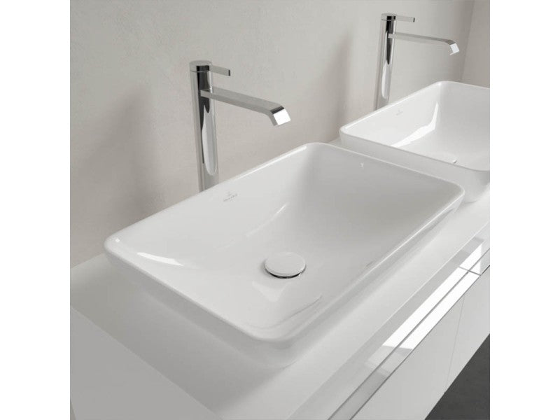 VILLEROY & BOCH VENTICELLO SZÖGLETES MOSDÓ, CSAPLYUKFURAT NÉLKÜL, TÚLFOLYÓVAL, 55X36CM