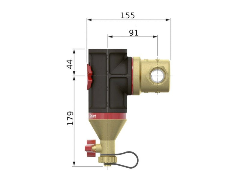 FLAMCO CLEAN SMART 1" MÁGNESES ISZAPLEVÁLASZTÓ