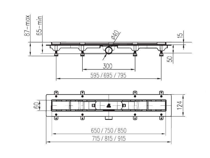 LIV ZUHANYFOLYÓKA 750 P VIBE, 750MM