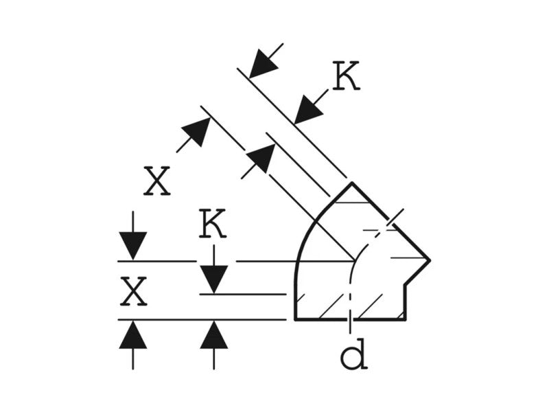 GEBERIT PE-HD 50/45° KÖNYÖK