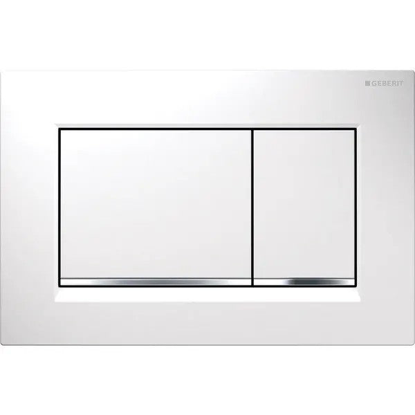 GEBERIT NYOMÓLAP SIGMA 30 FEHÉR/FÉNYES KRÓM