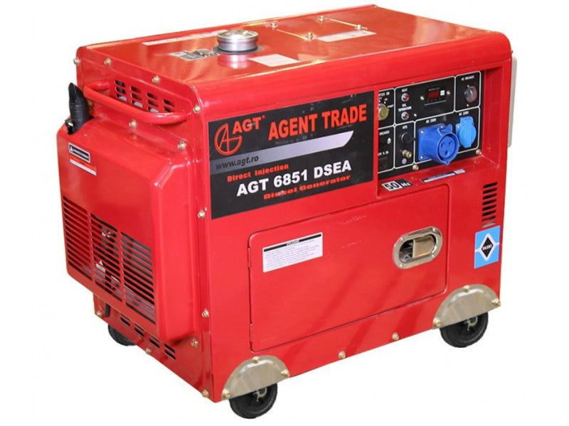 AGT 6851 DSEA dízel AVR áramfejlesztő 230V-5 kVA, hangszigetelt burkolat