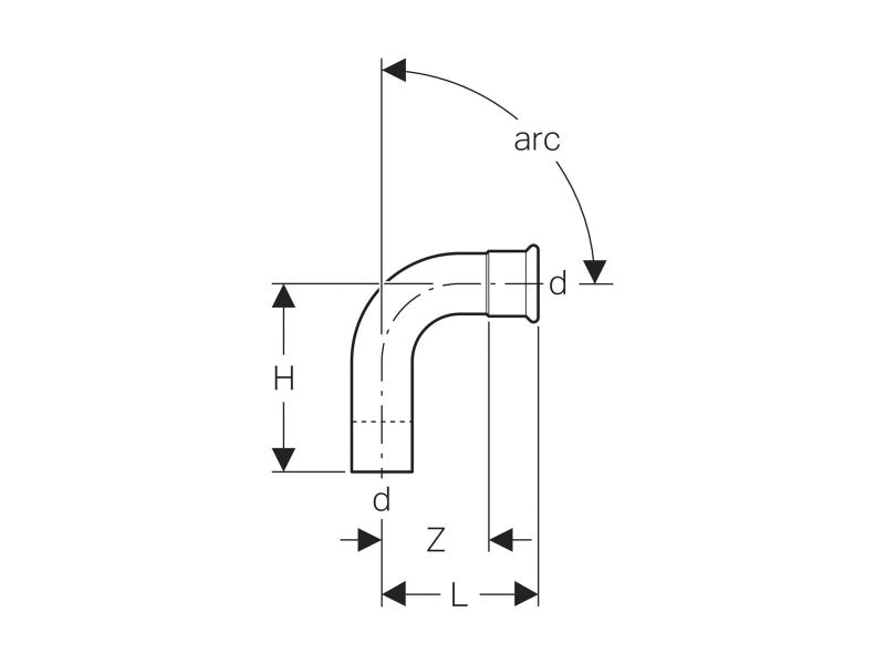 GEBERIT MAPRESS 42/90° KB KÖNYÖK