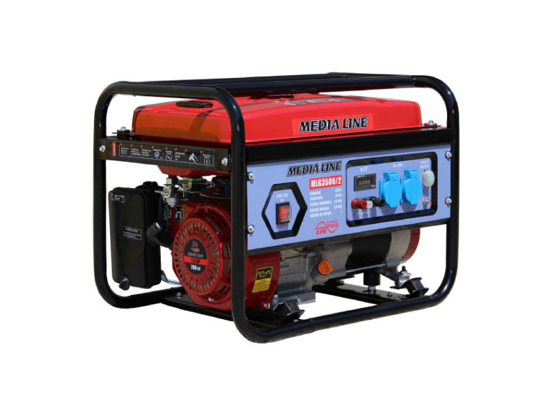 MEDIA LINE MLG 3500 áramfejlesztő (7 LE benzinmotor, AVR)