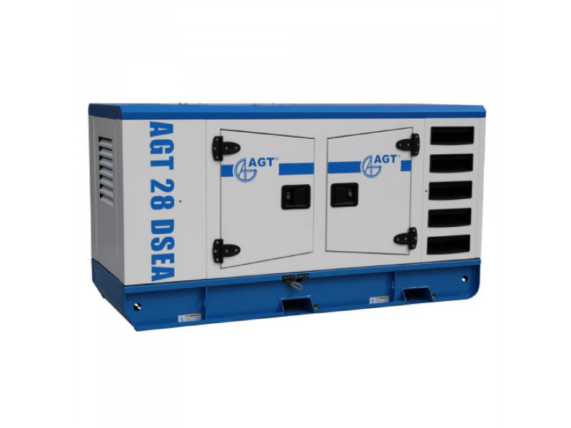 AGT 28 DSEA dízel AVR áramfejlesztő 400V-27,5 kVA, hangszigetelt burkolat