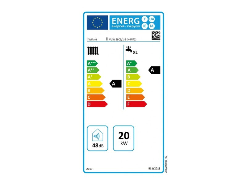 VAILLANT VUW 26 CS/1-5 (N-INT2) ECOTEC PLUS FALI, KONDENZÁCIÓS KOMBI GÁZKAZÁN