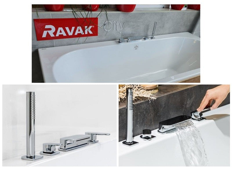 RAVAK CITY SLIM 180 X 80 AKRILL KÁD FEHÉR
