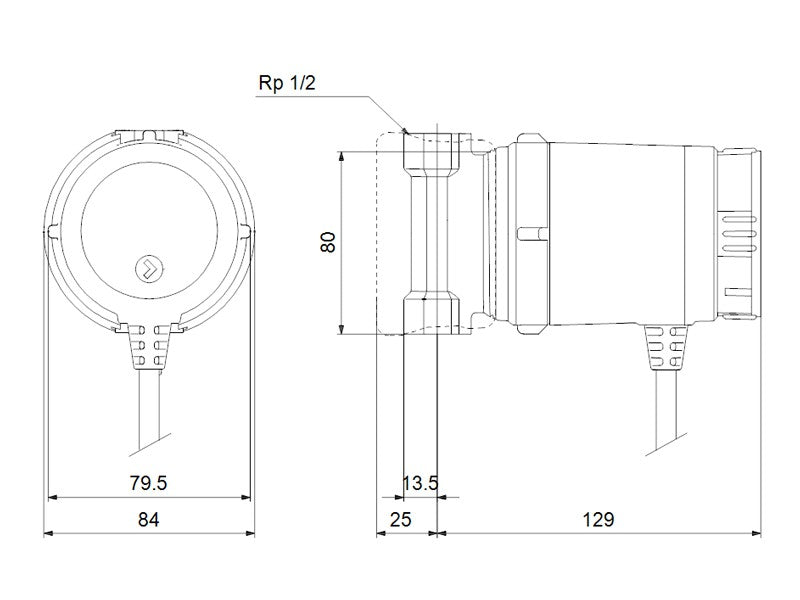 GRUNDFOS UP 15-14BA PM HMV KERINGETŐ SZIVATTYÚ - AUTOADAPT MÓD
