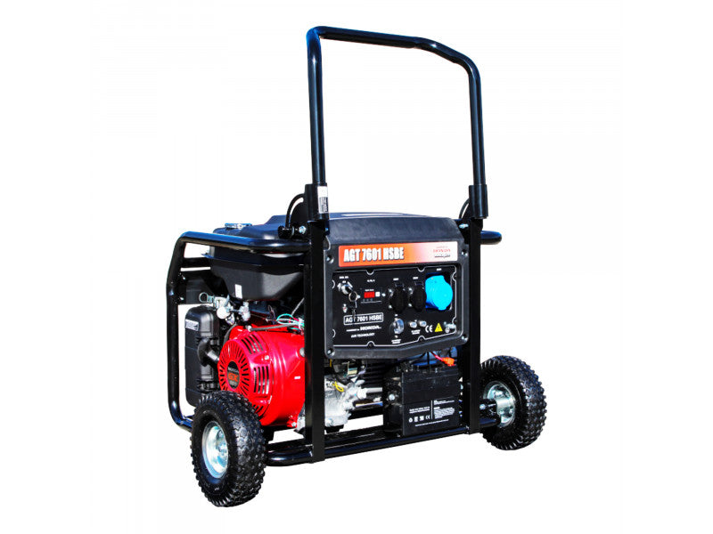 AGT 7601 HSBE TTL áramfejlesztő (HONDA GX390, elektromos indítás, AVR) +ajándék szállítókerék!