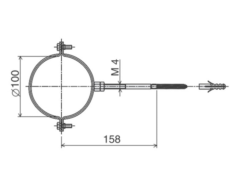 AKCIÓS BERETTA CSŐRÖGZÍTŐ TÁVTARTÓ 100MM ALU/ALU !!