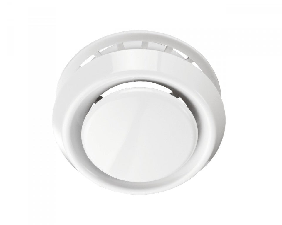 VENTS LÉGSZELEP A100VRF - MŰANYAG, BEÉPÍTŐKERETTEL, FEHÉR