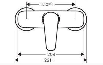 HANSGROHE NOVUS ZUHANYCSAPTELEP