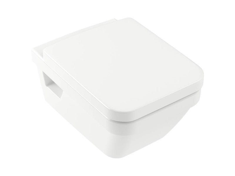 VILLEROY & BOCH ARCHITECTURA NÉGYSZÖG, HÁTSÓS, MÉLYÖBLÍTÉSŰ FALI WC + QUICKRELEASE ÜLŐKE